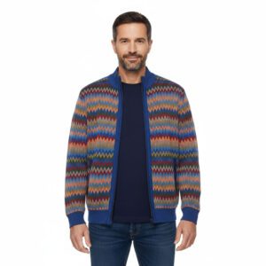 cardigan zip con tasche