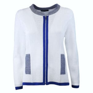 cardigan zip con tasche