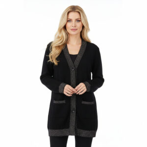 cardigan bottoni lungo