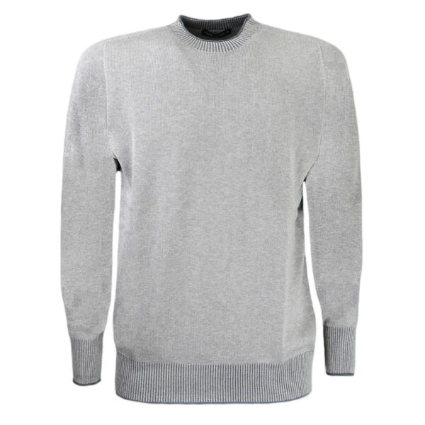 reversible crew neck sweater