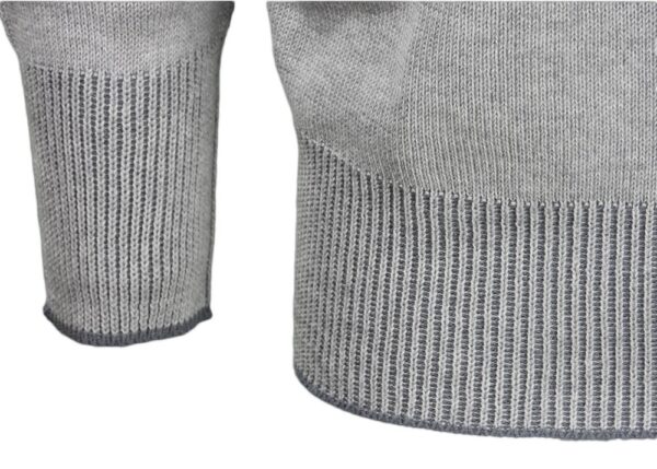 reversible crew neck sweater