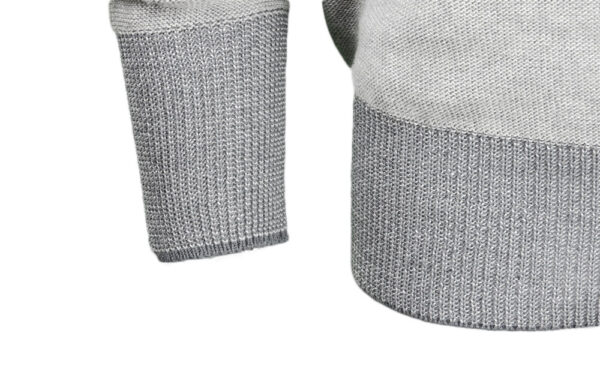 reversible crew neck sweater